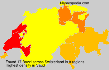 Surname Bozzi in Switzerland Surname Bozzi in Switzerland