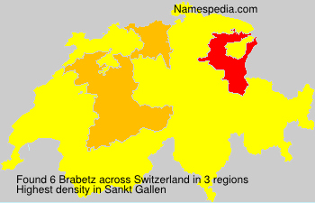 Surname Brabetz in Switzerland Surname Brabetz in Switzerland