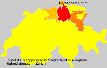 Surname Braegger in Switzerland