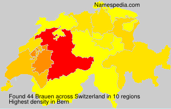Surname Brauen in Switzerland Surname Brauen in Switzerland