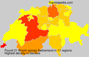 Surname Bravin in Switzerland Surname Bravin in Switzerland