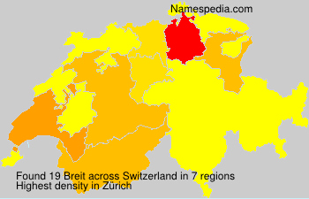 Surname Breit in Switzerland Surname Breit in Switzerland