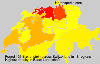 Surname Breitenstein in Switzerland Surname Breitenstein in Switzerland