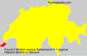 Surname Bretton in Switzerland Surname Bretton in Switzerland
