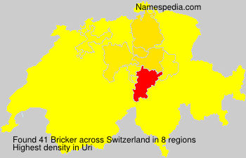 Surname Bricker in Switzerland Surname Bricker in Switzerland