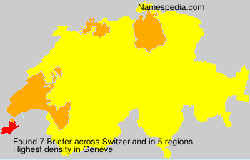 Surname Briefer in Switzerland Surname Briefer in Switzerland