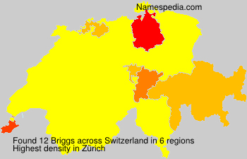 Surname Briggs in Switzerland Surname Briggs in Switzerland