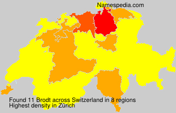 Surname Brodt in Switzerland Surname Brodt in Switzerland