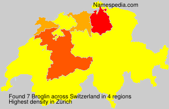 Surname Broglin in Switzerland Surname Broglin in Switzerland