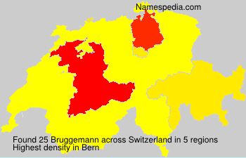 Surname Bruggemann in Switzerland Surname Bruggemann in Switzerland