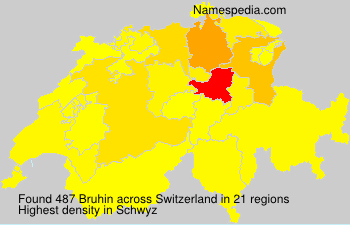 Surname Bruhin in Switzerland Surname Bruhin in Switzerland