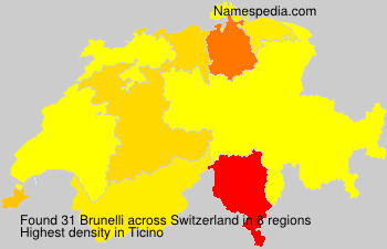 Surname Brunelli in Switzerland Surname Brunelli in Switzerland