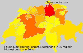 Surname Brunner in Switzerland Surname Brunner in Switzerland