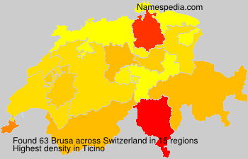 Surname Brusa in Switzerland Surname Brusa in Switzerland