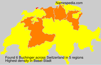 Surname Buchinger in Switzerland Surname Buchinger in Switzerland