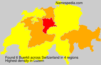 Surname Buerkli in Switzerland Surname Buerkli in Switzerland