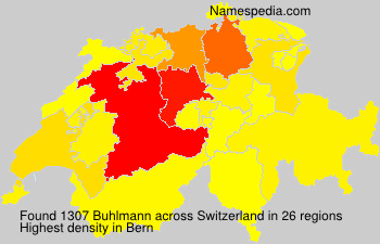 Surname Buhlmann in Switzerland Surname Buhlmann in Switzerland
