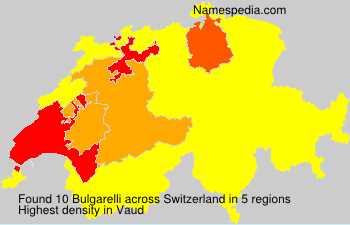 Surname Bulgarelli in Switzerland Surname Bulgarelli in Switzerland