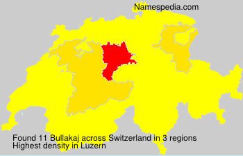 Surname Bullakaj in Switzerland Surname Bullakaj in Switzerland