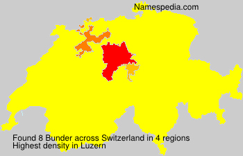 Surname Bunder in Switzerland Surname Bunder in Switzerland