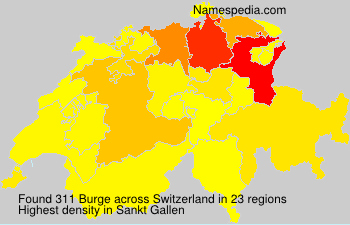 Surname Burge in Switzerland Surname Burge in Switzerland