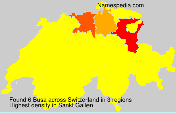Surname Busa in Switzerland Surname Busa in Switzerland
