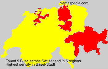 Surname Buse in Switzerland Surname Buse in Switzerland