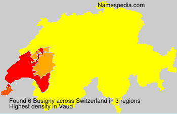 Surname Busigny in Switzerland Surname Busigny in Switzerland