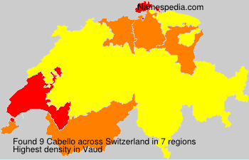 Surname Cabello in Switzerland Surname Cabello in Switzerland