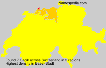 Surname Cacik in Switzerland Surname Cacik in Switzerland