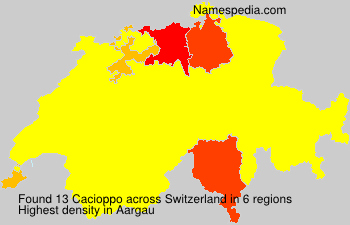 Surname Cacioppo in Switzerland Surname Cacioppo in Switzerland