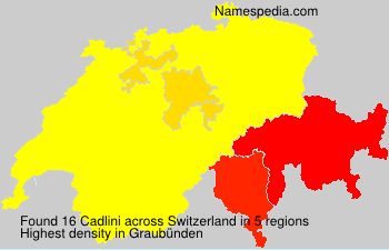 Surname Cadlini in Switzerland Surname Cadlini in Switzerland