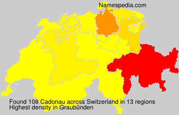 Surname Cadonau in Switzerland Surname Cadonau in Switzerland