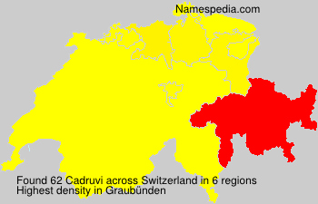 Surname Cadruvi in Switzerland Surname Cadruvi in Switzerland