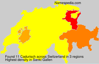 Surname Cadurisch in Switzerland Surname Cadurisch in Switzerland