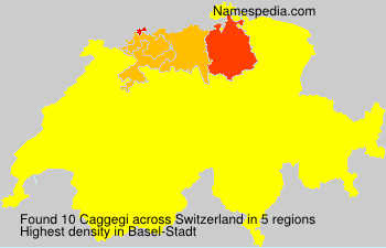 Surname Caggegi in Switzerland