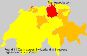 Surname Cahn in Switzerland Surname Cahn in Switzerland
