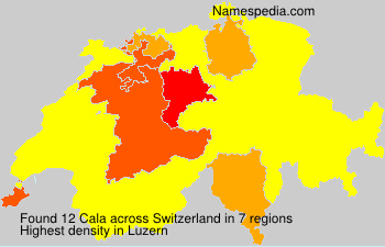 Surname Cala in Switzerland Surname Cala in Switzerland