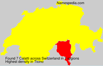 Surname Calatti in Switzerland Surname Calatti in Switzerland