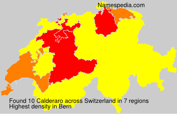 Surname Calderaro in Switzerland Surname Calderaro in Switzerland