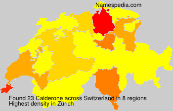 Surname Calderone in Switzerland Surname Calderone in Switzerland