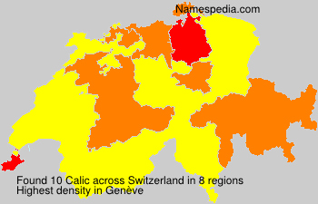 Surname Calic in Switzerland Surname Calic in Switzerland