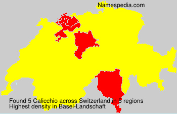 Surname Calicchio in Switzerland Surname Calicchio in Switzerland