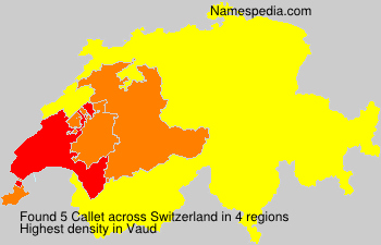 Surname Callet in Switzerland Surname Callet in Switzerland