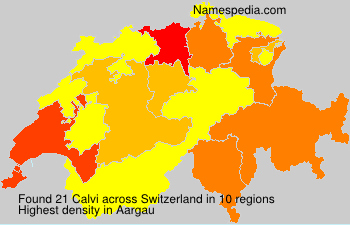Surname Calvi in Switzerland Surname Calvi in Switzerland