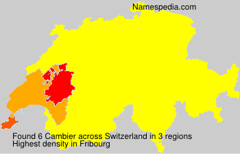 Surname Cambier in Switzerland Surname Cambier in Switzerland