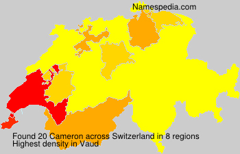 Surname Cameron in Switzerland Surname Cameron in Switzerland