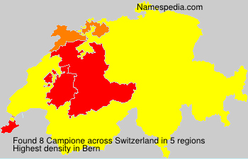 Surname Campione in Switzerland Surname Campione in Switzerland