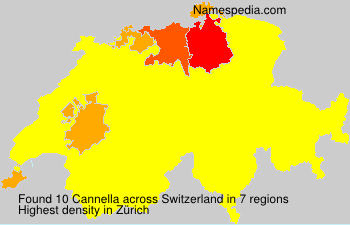 Surname Cannella in Switzerland Surname Cannella in Switzerland