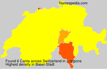 Surname Canta in Switzerland Surname Canta in Switzerland